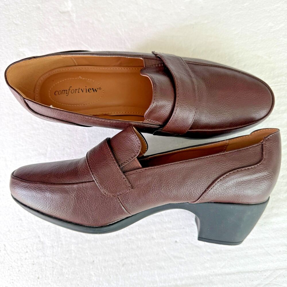 Size 9.5WW - Comfortview Women's The Maya Slip On Shootie Brown